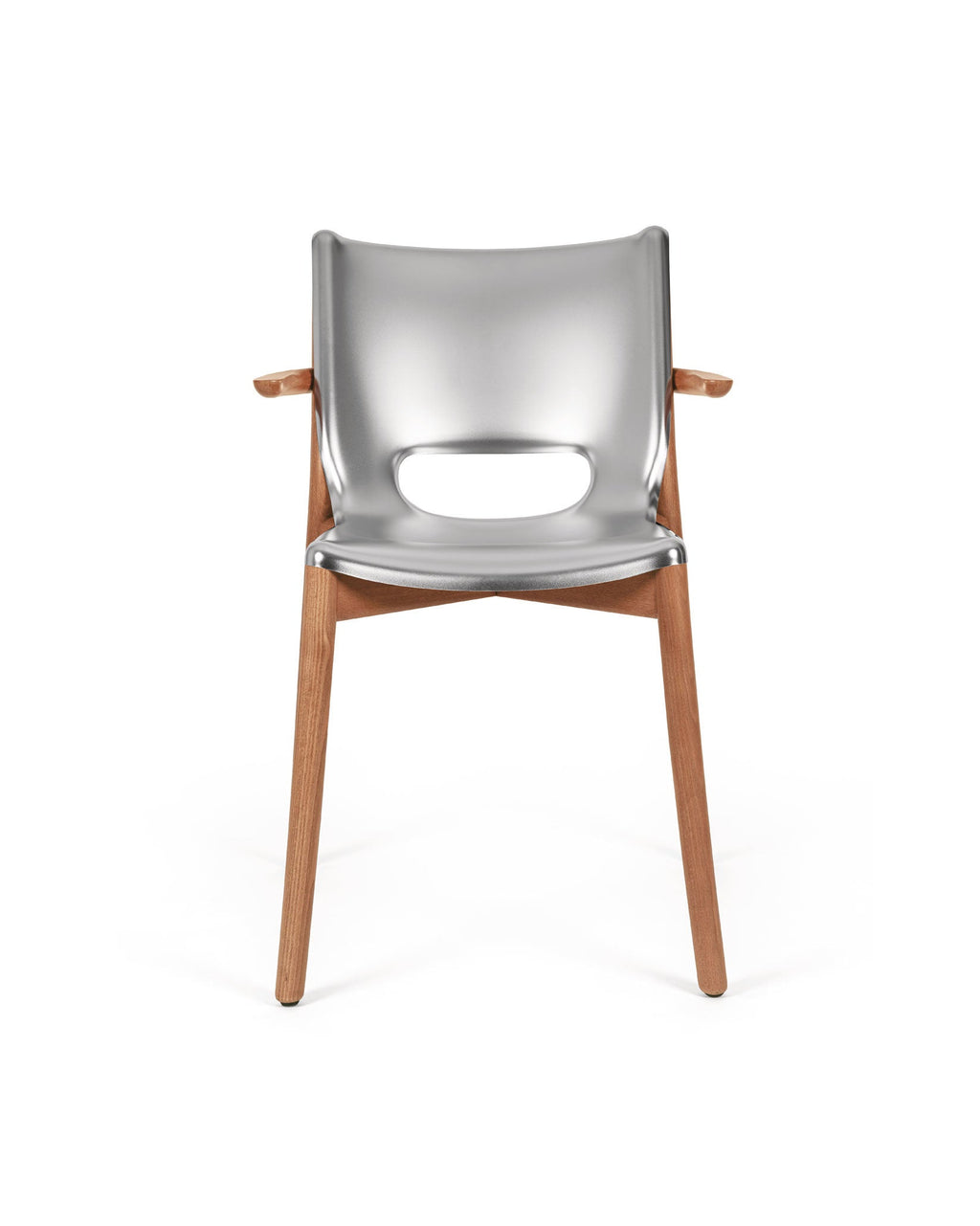 SILLA POELE MONOCASCO C/APOYABRAZOS SILVER MAT