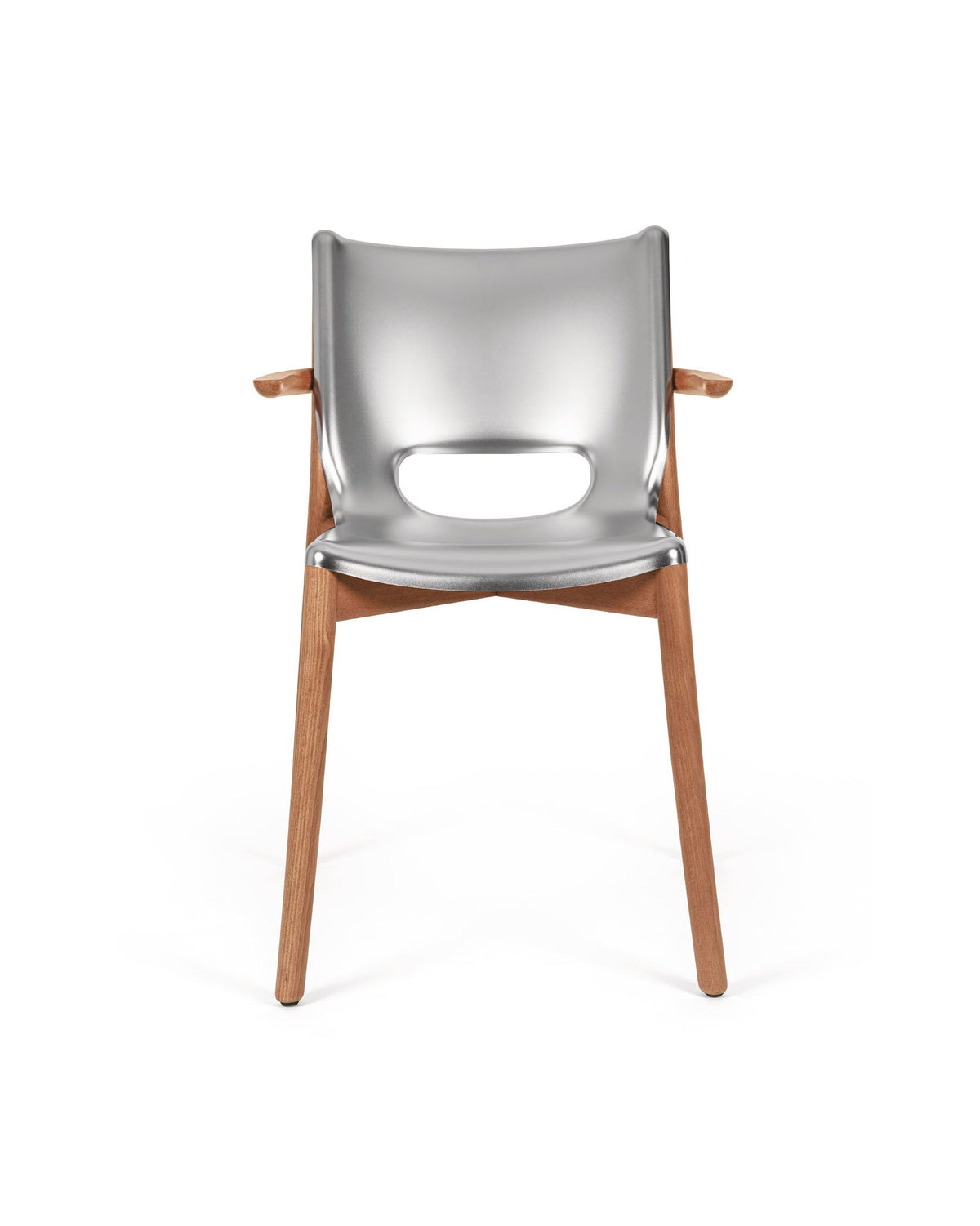 SILLA POELE MONOCASCO C/APOYABRAZOS SILVER MAT