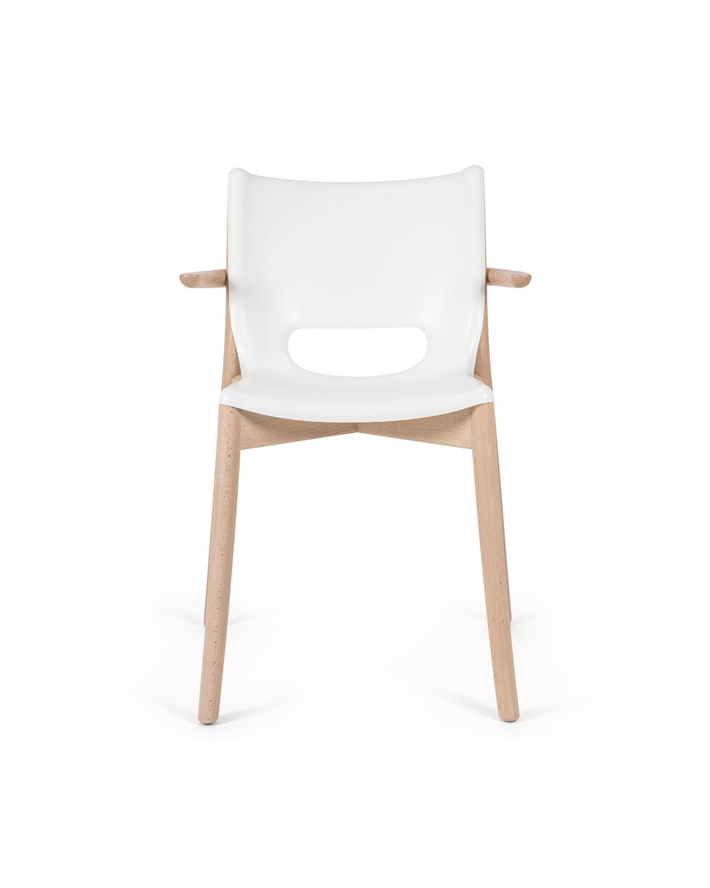 SILLA POELE MONOCASCO C/APOYABRAZOS WHITE