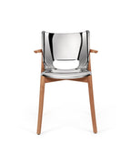 SILLA POELE MONOCASCO C/APOYABRAZOS SILVER MAT