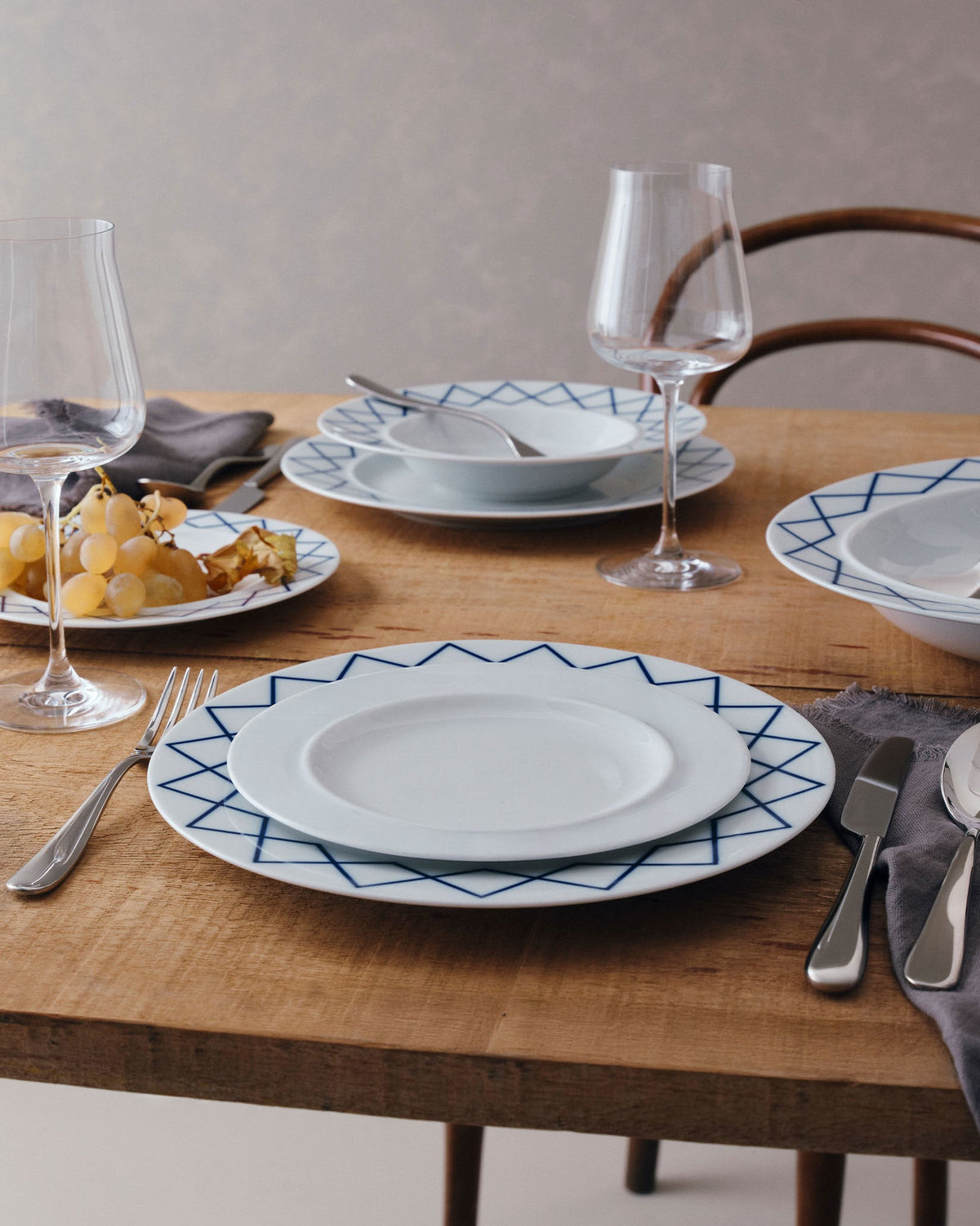 SET 4 PLATOS POSTRE PORCELAIN LA BELLA TAVOLA