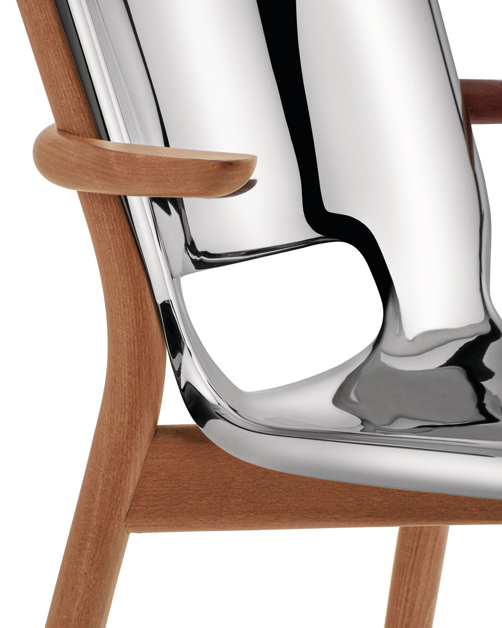 SILLA POELE MONOCASCO C/APOYABRAZOS SILVER MAT
