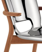 SILLA POELE MONOCASCO C/APOYABRAZOS SILVER MAT