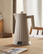 PAVA ELECTRICA C/TEMP PLISSE WHITE