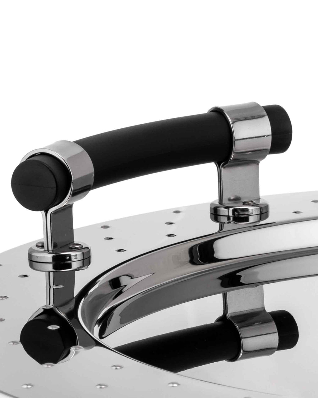 BANDEJA MVASS REDONDA C/MANIJAS INOX