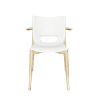SILLA POELE MONOCASCO C/APOYABRAZOS WHITE